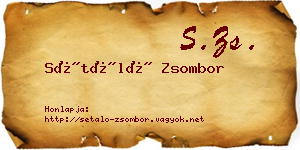 Sétáló Zsombor névjegykártya